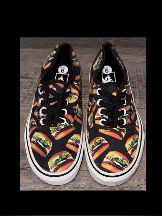 Vans Shoes - NWT Cheeseburger Lowtop Vans Size Mens 6 Women's 7.5